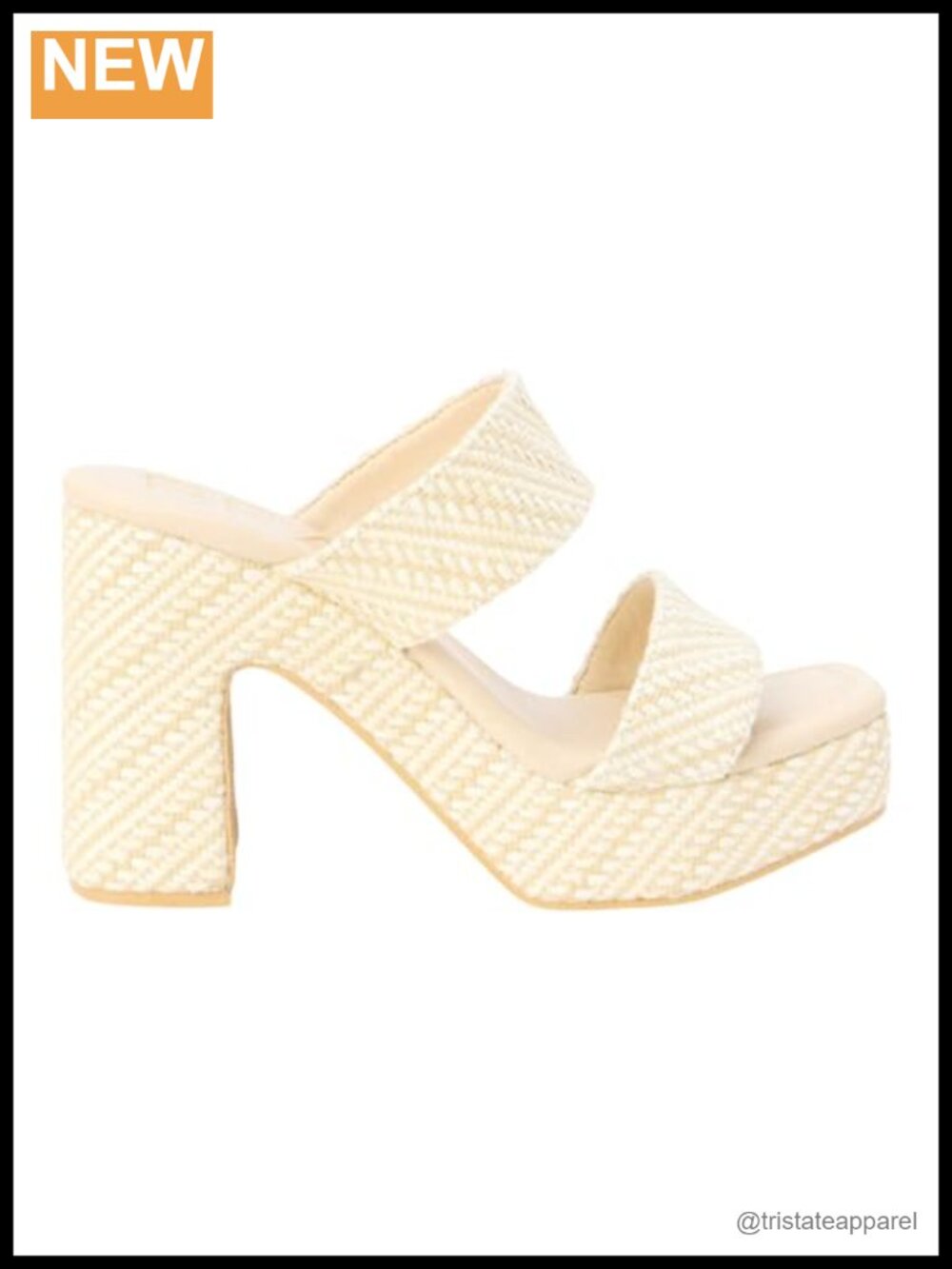 Womens Gem Platform Block Heel Dress Sandals Slip On Square Toe 3 Inch High Heel